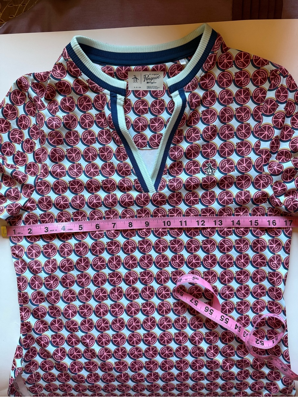Original Penguin Fun Citrus Circle Polo - Picture 4 of 5